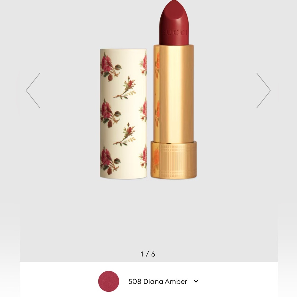 🆕 NIB GUCCI - Rouge A Levres Voile Lip Colour - #508 Diana Amber 3.5g/0.12oz
